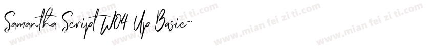 Samantha Script W04 Up Basic字体转换